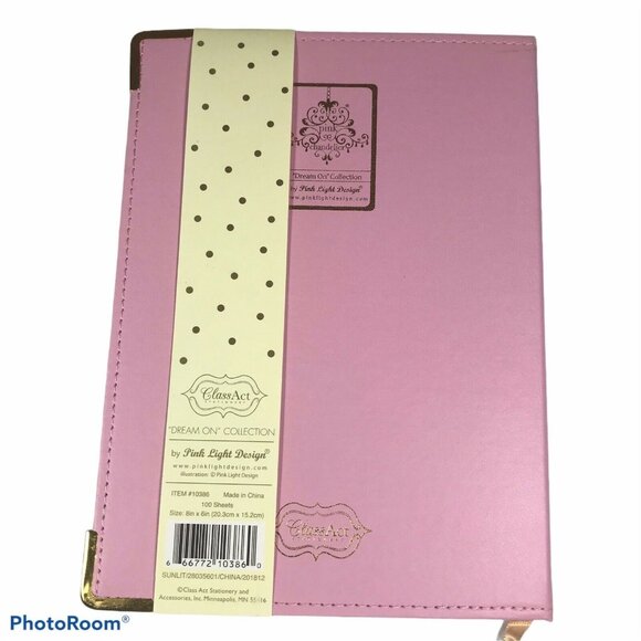 Pink Light Design “Good Vibes” Hard Cover Journal 8" x 6" 100 Sheets - Picture 2 of 5